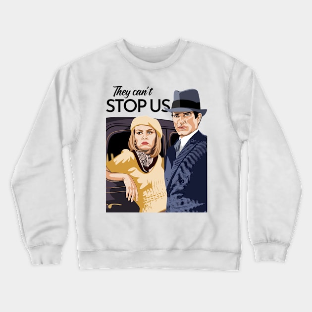 BONNIE and CLYDE Crewneck Sweatshirt by Tiro1Linea